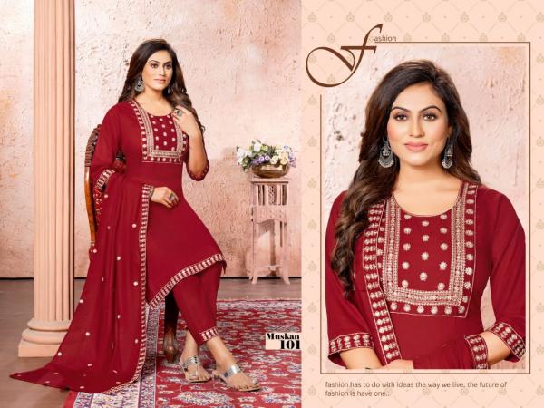 Beauty Queen Muskan 3 rayon Festive Wear Ready Made Collection